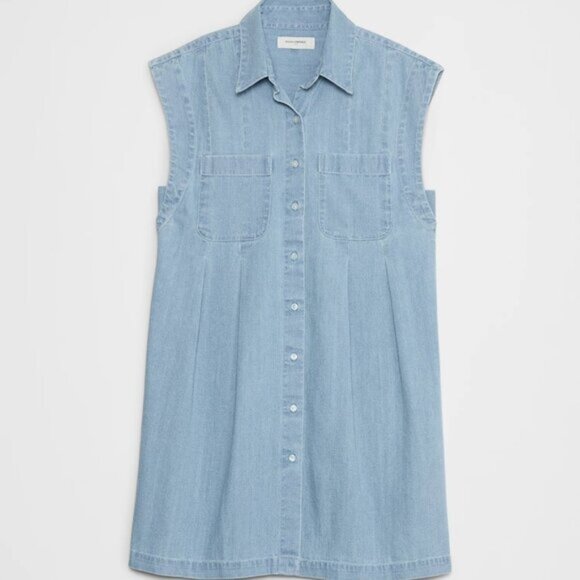 Banana Republic  Utility Mini Shirtdress – Size M (Pre‑Owned) - Picture 1 of 11